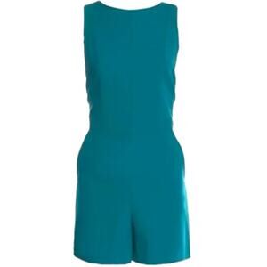 TAMARA MELLON Green Scoop Neck Romper w/ Tags, XS/US2 SRP: $700